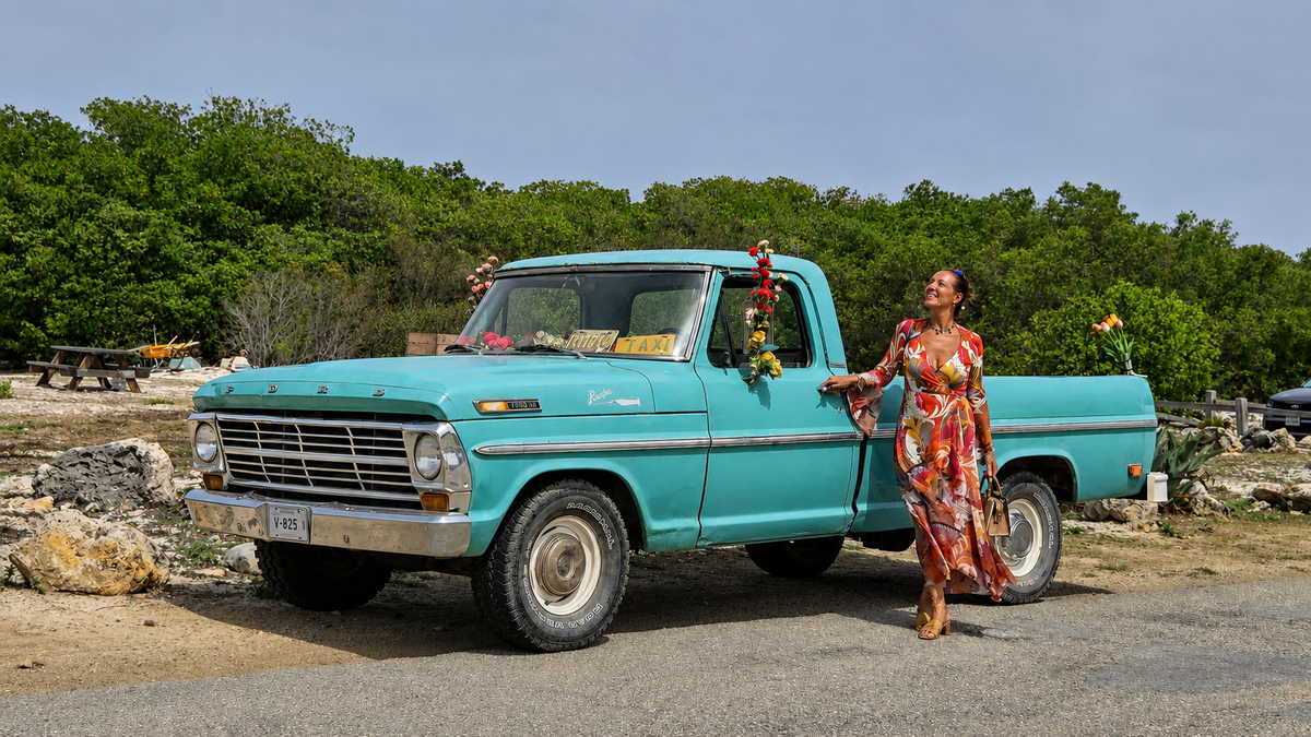 Fred Ros,  Bonaire, auto, bed en breakfast Vol Liefde, kunstenaar, Christel Cosijn, MoederDochter